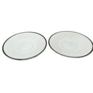 set of 2 cordon bleu registered fine China solitaire 610 saucer plate READ